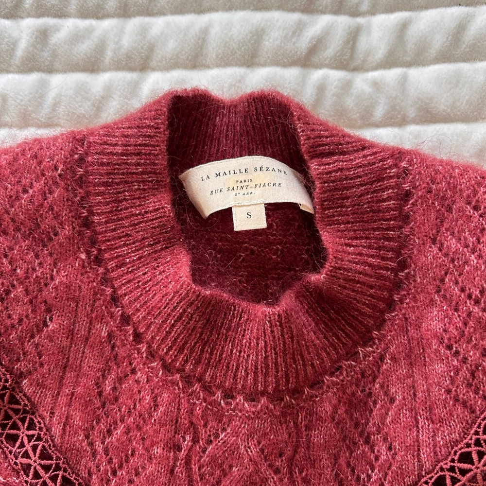 Sézane Cheryl Sweater in Rosewood - Picture 7 of 8